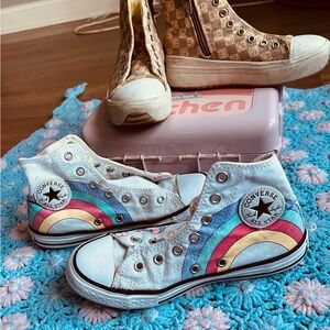 Converse White High-Top Sneakers